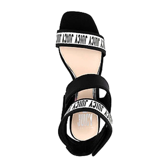 NIB! JUICY by JUICY COUTURE Women's Heeled Sandals in Black & White - Picture 3 of 6